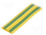 Heat shrink sleeve; glueless; 2: 1; 19.1mm; L: 1m; yellow-green CYG/KTG