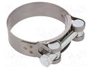 T-bolt clamp; W: 22mm; Clamping: 60÷63mm; chrome steel AISI 430; S MPC INDUSTRIES