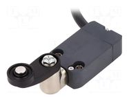 Limit switch; lever R 35mm, metal roller Ø18mm; NO + NC; cables PIZZATO ELETTRICA