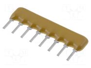 Resistor network: Y; THT; 2.7kΩ; ±2%; 0.3W; No.of resistors: 4; 100V BOURNS