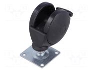 Furniture wheel; Ø: 50mm; H: 53mm; torsional with lock; 40kg COLSON