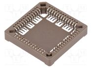 Socket: integrated circuits; PLCC52; phosphor bronze; tinned; 1A NINIGI