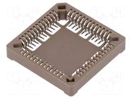 Socket: integrated circuits; PLCC52; phosphor bronze; tinned; 1A NINIGI