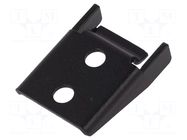 Catch; steel; Plating: zinc; W: 23.5mm; L: 32.5mm; black RST ROZTOCZE