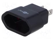 Adapter; Colour: black GOOBAY