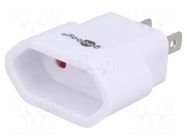 Adapter; Colour: white GOOBAY