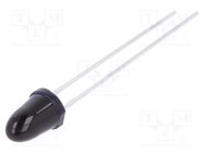 IR transmitter; 5mm; 860nm; black; 550mW; 5°; THT; 100mA; 1.5÷2.4V ams OSRAM