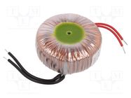 Transformer: toroidal; 100VA; 230VAC; 24V; 4.16A; Leads: cables 