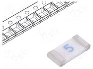 Fuse: fuse; 5A; 125VAC; 63VDC; quick blow; ceramic; SMD; C1F; 1206 BEL FUSE