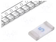 Fuse: fuse; 5A; 125VAC; 63VDC; quick blow; ceramic; SMD; C1F; 1206 BEL FUSE