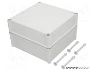 Enclosure: multipurpose; X: 278mm; Y: 278mm; Z: 180mm; SOLID; grey FIBOX