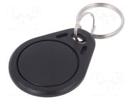 RFID pendant; plastic; black; 125kHz; 8BROM SYSTEM 7 SECURITY