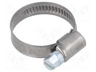 Worm gear clamp; W: 9mm; Clamping: 20÷32mm; chrome steel AISI 430 MPC INDUSTRIES