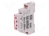 Timer; 1s÷10days; SPDT; 250VAC/16A,24VDC/16A; Usup: 12÷240VAC RELPOL