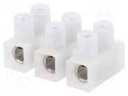 Connector: terminal block; 450V; with wire protector; white ELECTRO TERMINAL