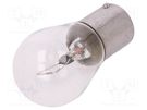 Filament lamp: automotive; BA15S SCC; transparent; 12V; 21W; LLB LUCAS