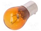 Filament lamp: automotive; BAU15S; orange; 12V; 21W; LLB LUCAS