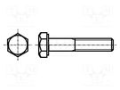Screw; M5x60; 0.8; Head: hexagonal; steel; zinc; DIN 931; ISO 4014 BOSSARD