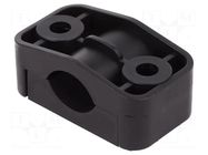 Fixing clamp; Cable P-clips; ØBundle : 17÷27mm; polyamide; black RST ROZTOCZE