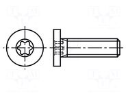 Screw; M4x8; 0.7; Head: cheese head; Torx®; TX10 BOSSARD