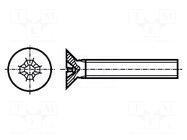 Screw; M2x8; 0.4; Head: countersunk; Phillips; PH1; DIN 965A BOSSARD