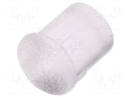 Fiber for LED; Ø3.3mm; L: 3.2mm; round; Front: convex; straight FIX&FASTEN