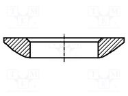 Washer; specialist; M8; D=17mm; h=3.2mm; hardened steel; BN 10614 BOSSARD