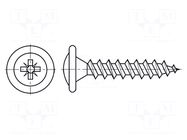 Screw; for wood,for chipboard; 3.5x35; Head: button; Pozidriv; PZ2 BOSSARD