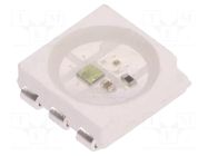 Programmable LED; RGB; SMD; 5050,PLCC6; 3.5÷5.3VDC; 5x5x1.6mm WORLDSEMI