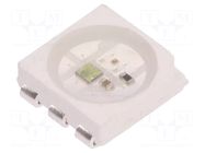 Programmable LED; RGB; SMD; 5050,PLCC6; 3.5÷5.3VDC; 5x5x1.6mm WORLDSEMI