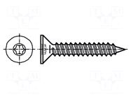Screw; 3.5x19; Head: countersunk; Torx®; TX15; A2 stainless steel KRAFTBERG