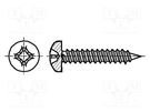 Screw; 2.2x4.5; Head: cheese head; Phillips; PH1; steel; zinc BOSSARD