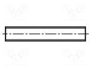 Threaded rod; M2.5; steel; zinc; DIN 975 BOSSARD