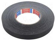 Tape: duct; W: 19mm; L: 50m; Thk: 0.31mm; black; natural caoutchouc TESA