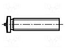 Screw; M6x10; steel; copper; DIN 32501-1; for welding BOSSARD