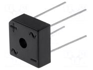 Bridge rectifier: single-phase; Urmax: 100V; Ufmax: 1.1V; If: 3A DC COMPONENTS