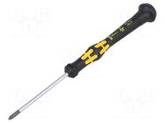 Screwdriver: precision; Pozidriv®; PZ0; Blade length: 60mm; ESD WERA