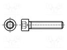 Screw; M3x14; 0.5; Head: cheese head; hex key; HEX 2,5mm; steel BOSSARD