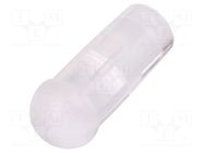 Fiber for LED; Ø3.2mm; L: 6mm; round; Front: convex; straight FIX&FASTEN
