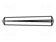 Cone stud; steel; BN 882; Ø: 5mm; L: 35mm; DIN 1471; ISO 8744 BOSSARD