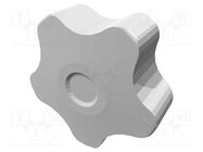 Knob; Ø: 40mm; Ext.thread: M6; 20mm; H: 27mm; technopolymer PP ELESA+GANTER