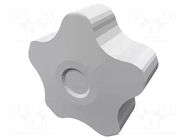 Knob; Ø: 40mm; Int.thread: M8; 18mm; H: 27mm; technopolymer PP ELESA+GANTER