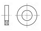 Washer; round; M6; D=12.7mm; h=3.5mm; polyamide; BN 1078 BOSSARD