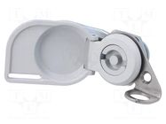 Lock; left; zinc and aluminium alloy; 15mm; Key code: D5 RST ROZTOCZE