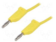 Test lead; 70VDC; 33VAC; 16A; banana plug 4mm,both sides; Len: 2m SCHÜTZINGER