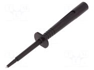 Measuring tip; 16A; 1kVDC; black; Socket size: 4mm; 5mΩ; L: 133mm SCHÜTZINGER