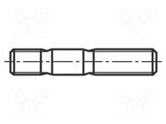 Screw; M12x45; 1.75; Head: without head; steel; zinc; DIN 939 BOSSARD