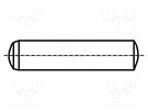 Cylindrical stud; hardened steel; BN 858; Ø: 1mm; L: 12mm; DIN 6325 BOSSARD