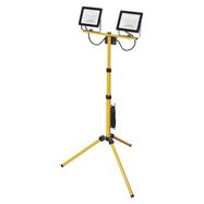 LED Floodlight HOBBY SLIM 2× 30W + tripod, yellow, neutral white, EMOS