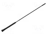 Antenna mast; 0.406m; M5/M6; Dacia,Renault; black PER.PIC.